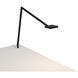 Focaccia 18.25 inch 7.00 watt Matte Black Desk Lamp Portable Light, Through-Table Mount